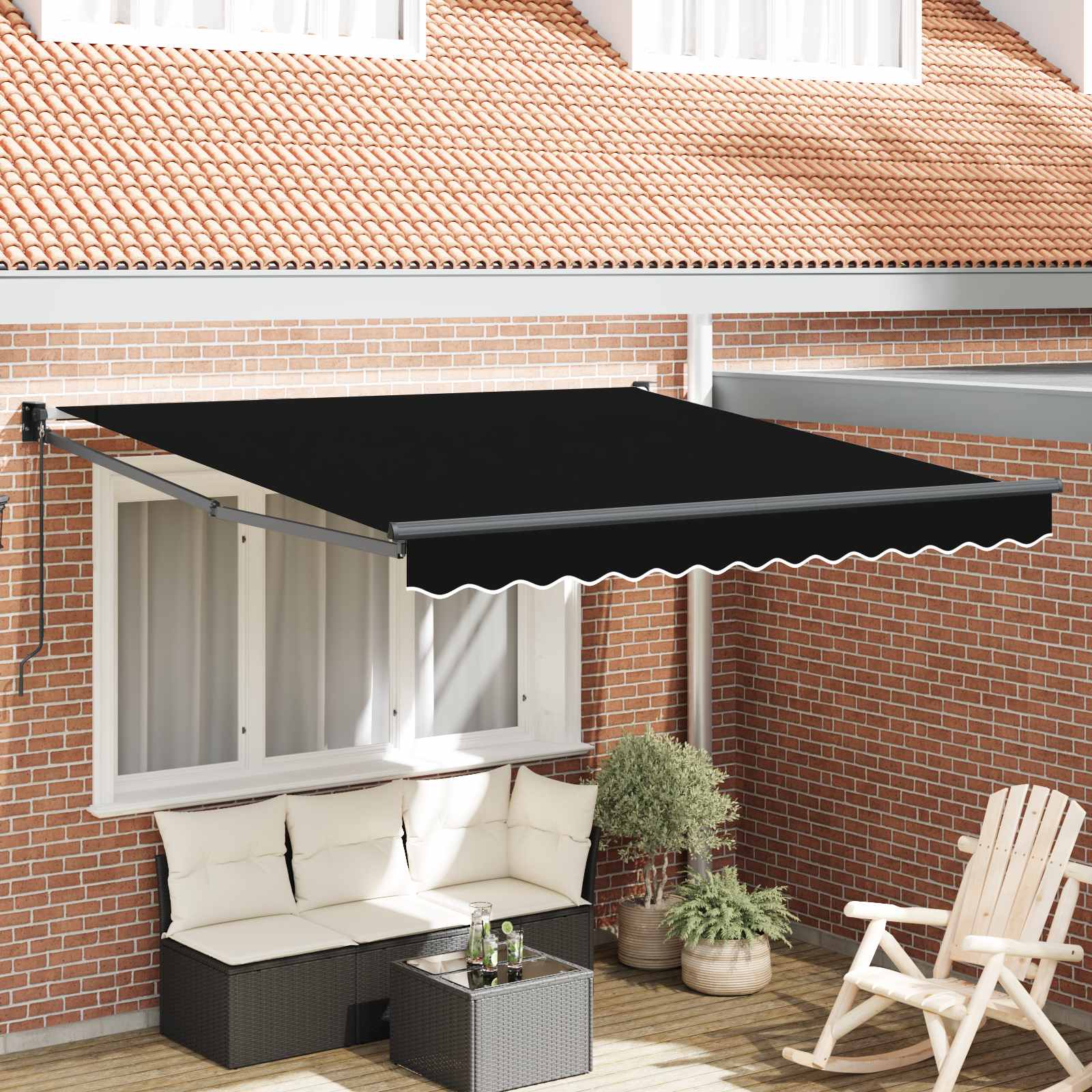 Tenda retrattile Nero 300 x 250 x 165 cm | homemem39