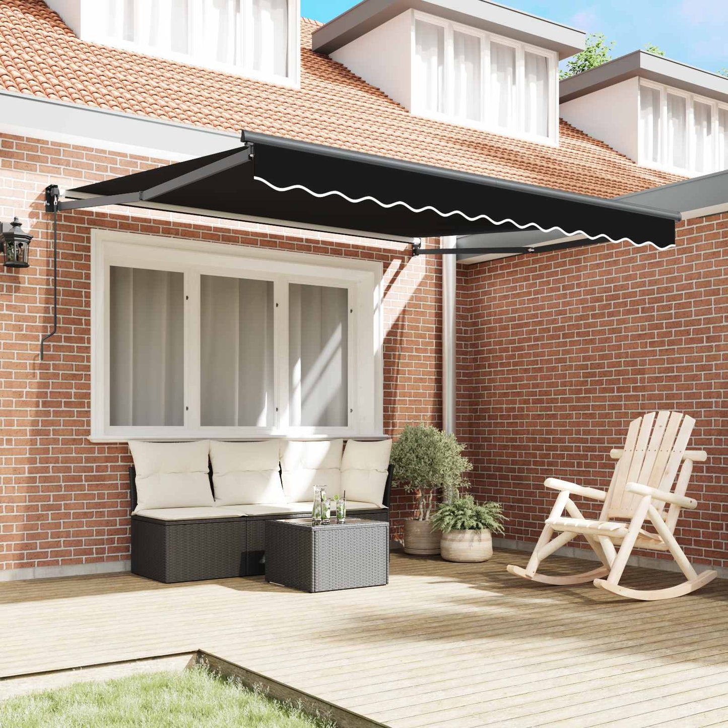 Tenda retrattile Nero 300 x 250 x 165 cm | homemem39