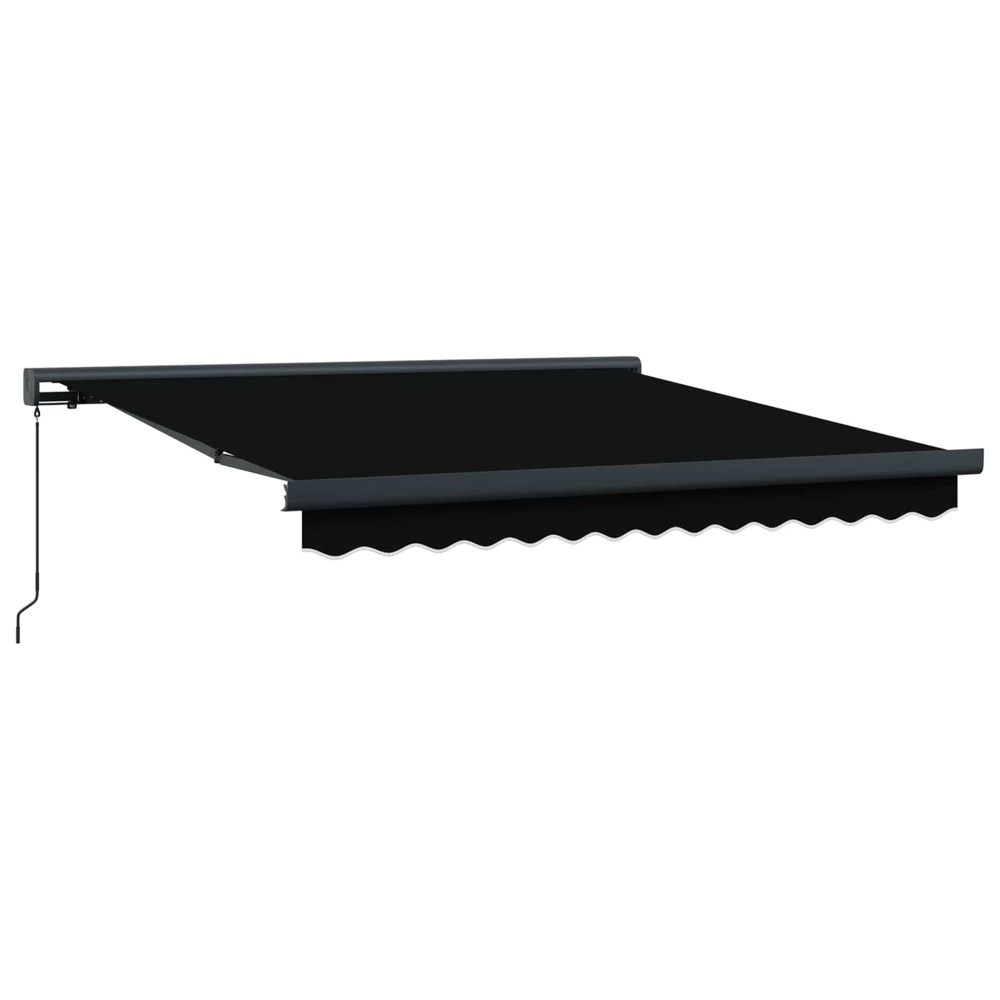 Tenda retrattile Nero 300 x 250 cm Tela e Alluminio | homemem39