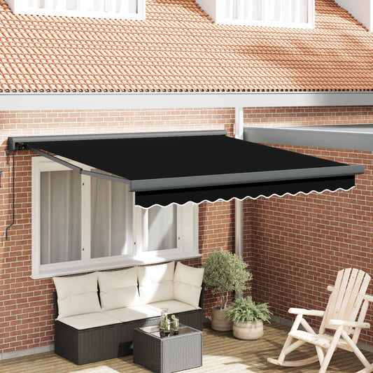 Tenda retrattile Nero 300 x 250 x 165 cm Tessuto e Metallo | homemem39