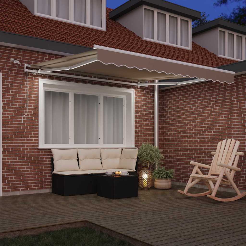 Tenda retrattile Beige 300 x 250 cm Poliestere | homemem39