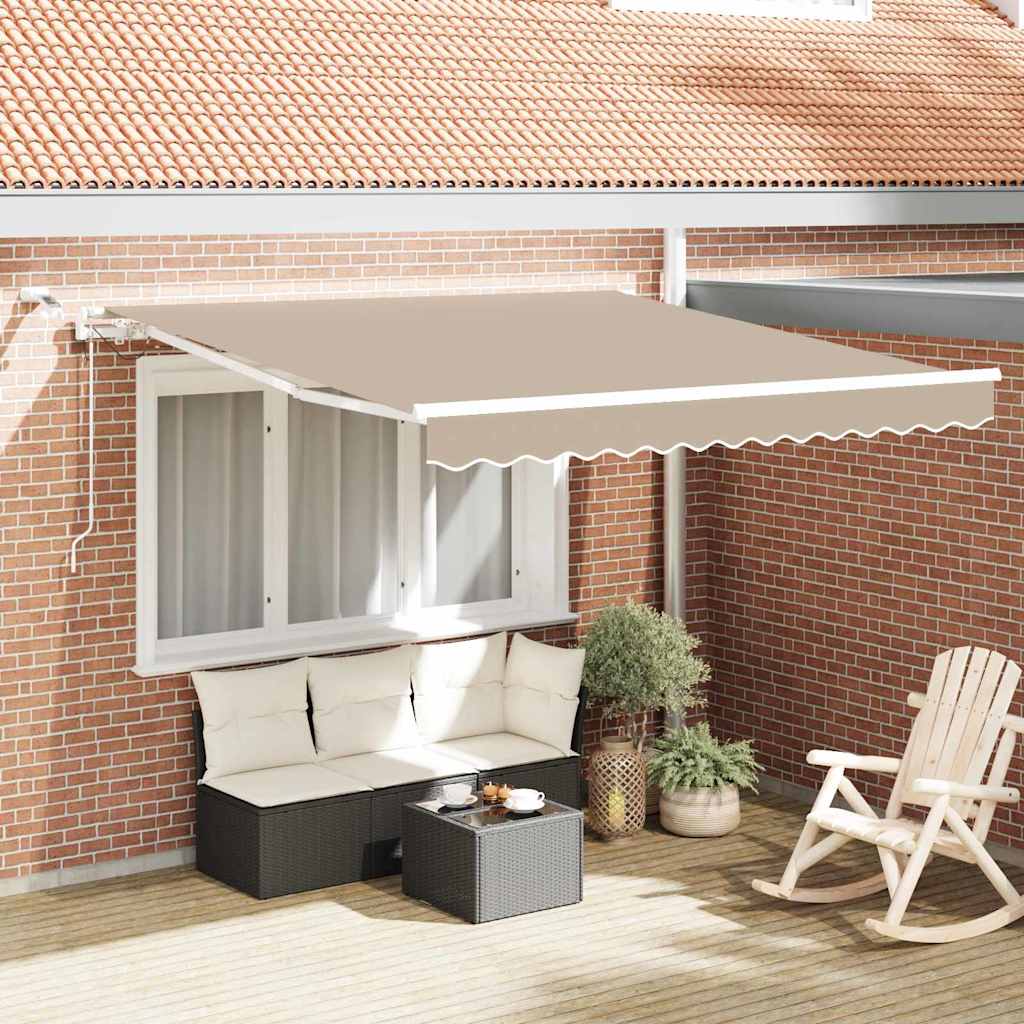 Tenda retrattile Beige 300 x 250 cm Poliestere | homemem39