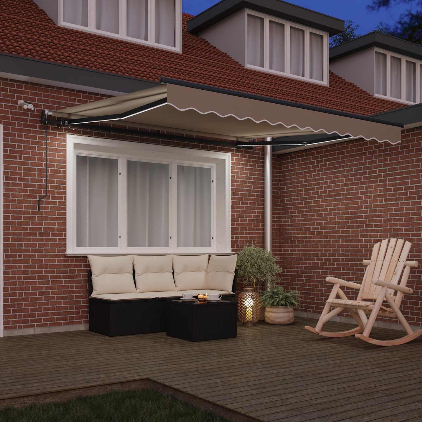 Tenda retrattile Beige 300 x 250 cm Poliestere | homemem39