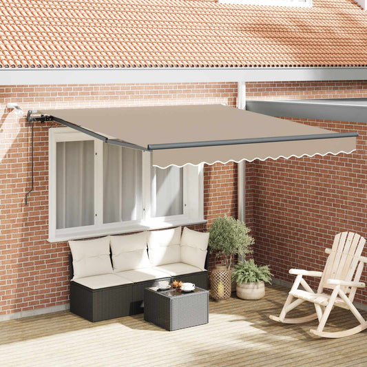 Tenda retrattile Beige 300 x 250 cm Poliestere | homemem39