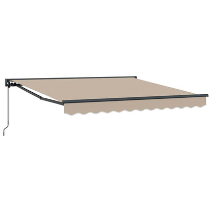 Tenda Retrattile Beige 300 x 250 cm Poliestere e Metallo