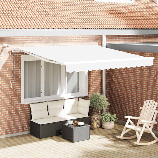 Tenda retrattile Bianco 300 x 250 cm Poliestere | homemem39