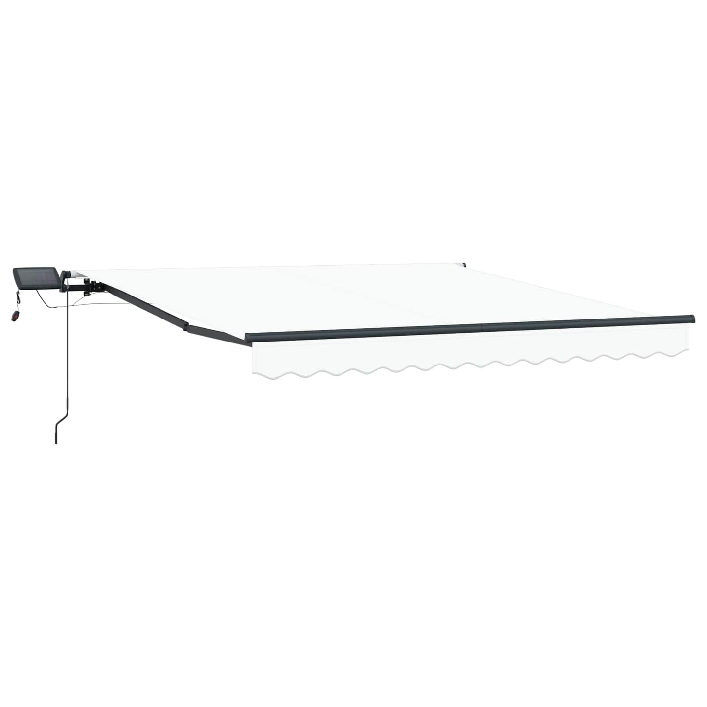 Tenda retrattile Bianco 300 x 250 cm Tessuto e Alluminio | homemem39