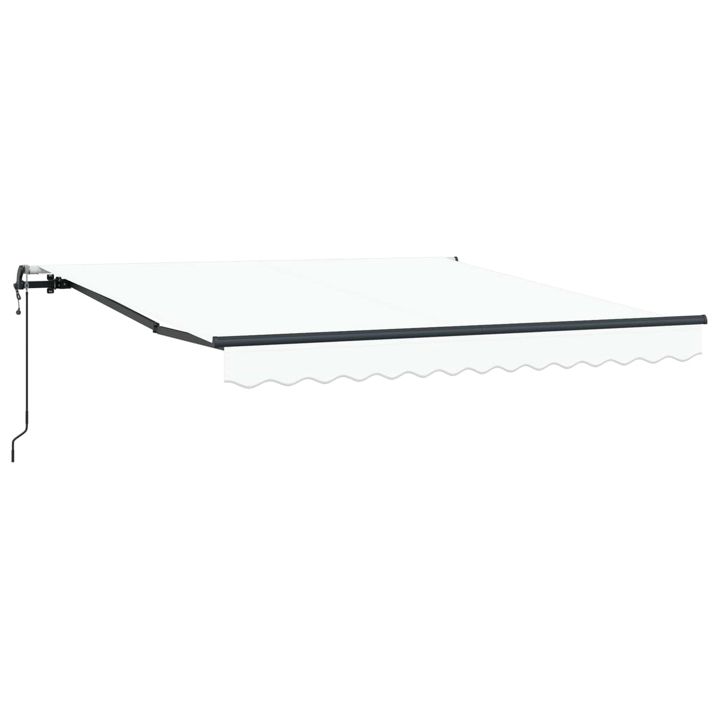Tenda retrattile Bianco 300 x 250 cm Tessuto e Alluminio | homemem39