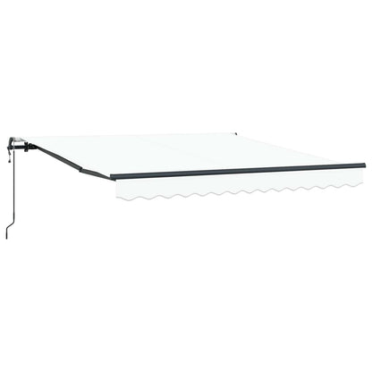 Tenda retrattile Bianco 300 x 250 cm Tessuto e Alluminio | homemem39