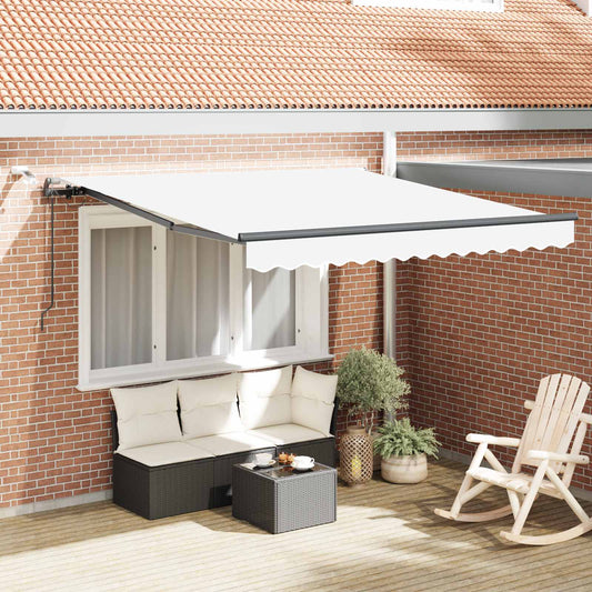 Tenda retrattile Bianco 300 x 250 cm Poliestere | homemem39