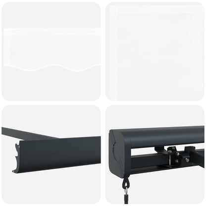 Tenda Retrattile Bianco 300 x 250 cm Tessuto e Metallo