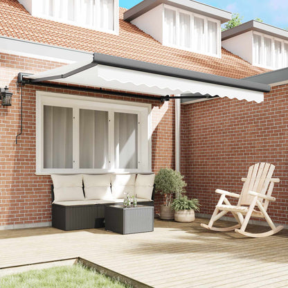 Tenda retrattile Bianco 300 x 250 x 165 cm Tessuto e Metallo | homemem39