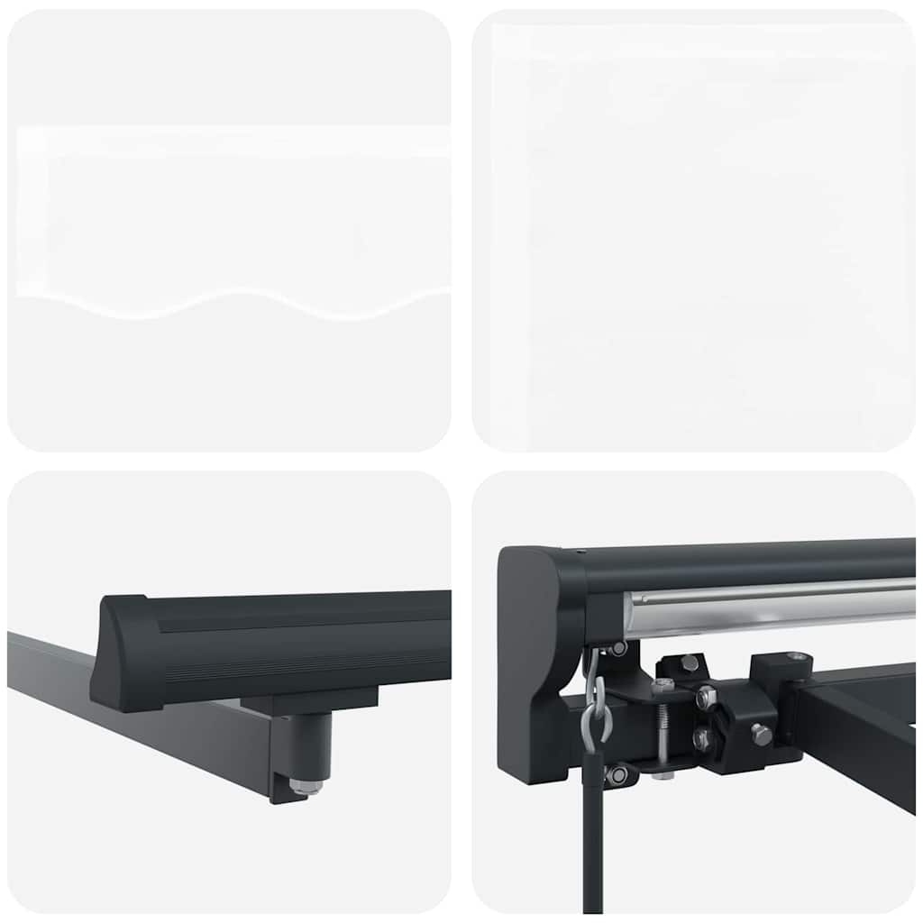 Tenda Retrattile Bianco 300 x 250 cm Poliestere e Metallo