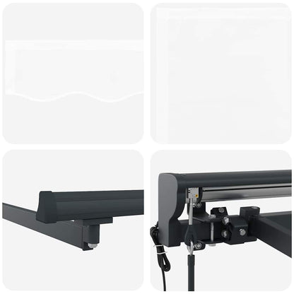 Tenda Retrattile Bianco 300 x 250 cm Poliestere e Metallo