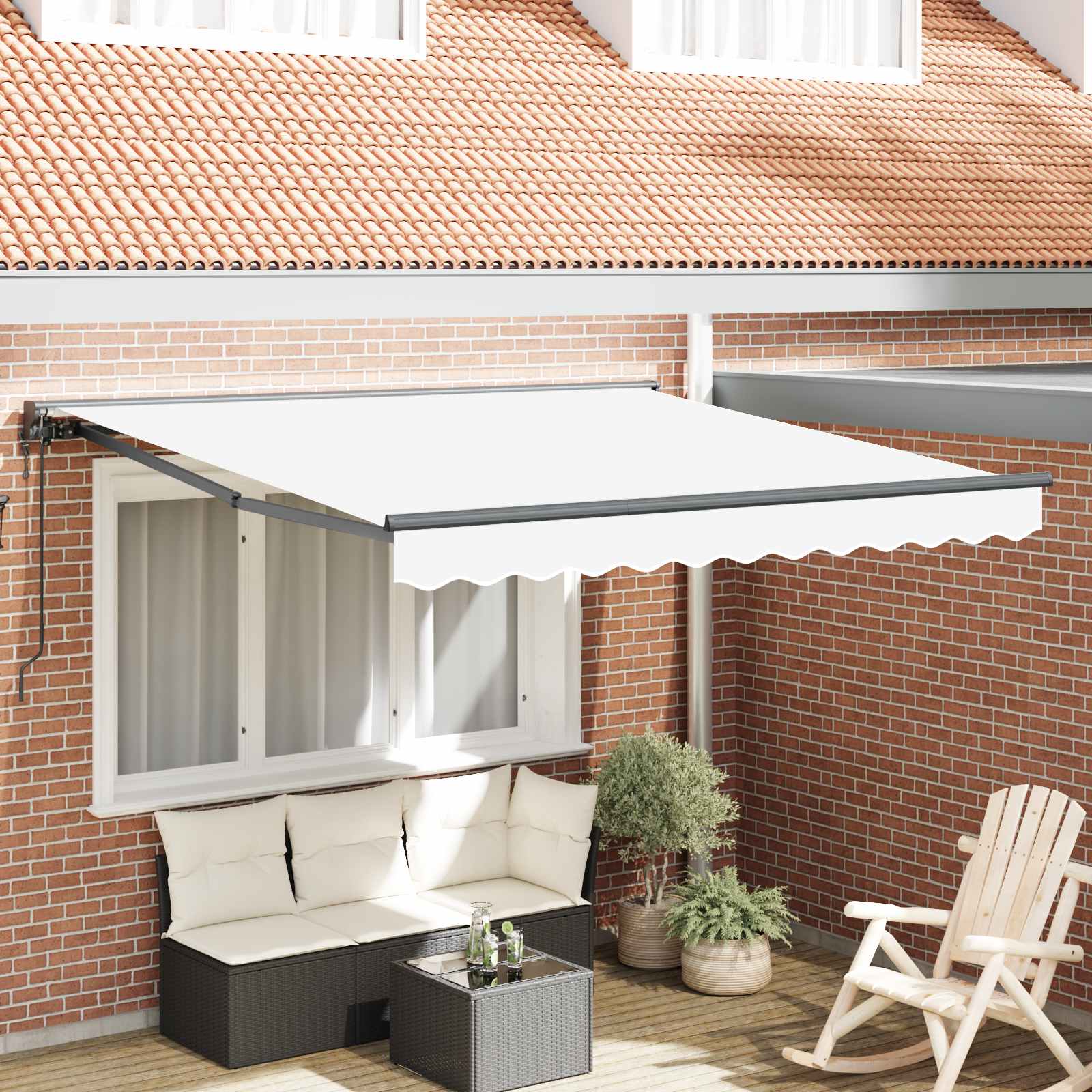 Struttura della tenda Bianco 300 x 250 cm | homemem39
