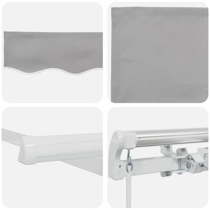 Tenda retrattile Grigio Chiaro 300 x 250 x 165 cm | homemem39