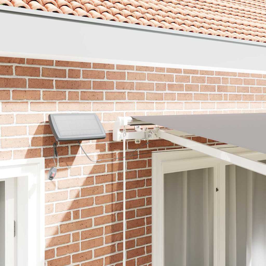 Tenda Retrattile con Grigio chiaro 300 x 250 cm Tessuto - homemem39