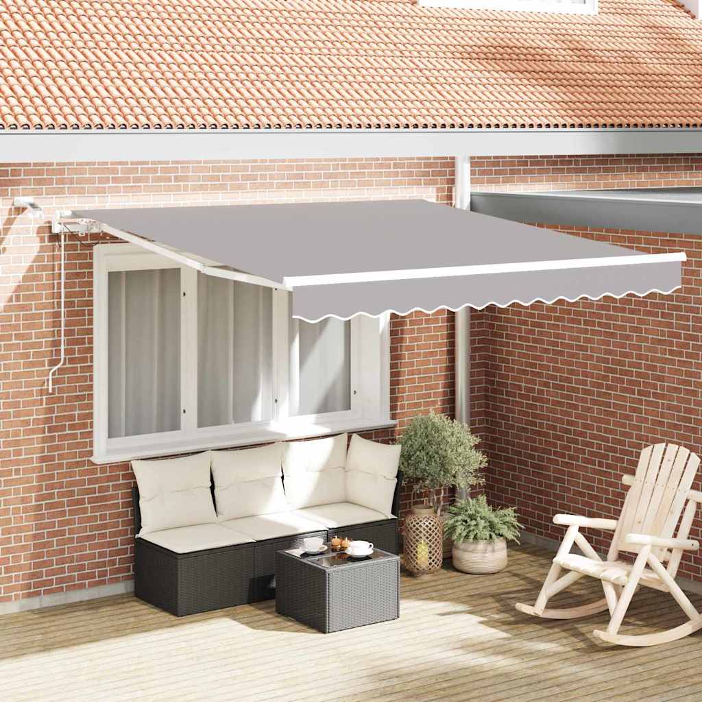 Tenda retrattile Grigio Chiaro 300 x 250 cm Poliestere | homemem39