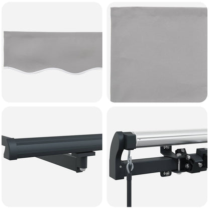 Tenda retrattile Grigio Chiaro 300 x 250 cm | homemem39