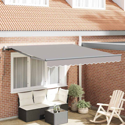 Tenda Retrattile Grigio chiaro 300 x 250 cm Tessuto - homemem39