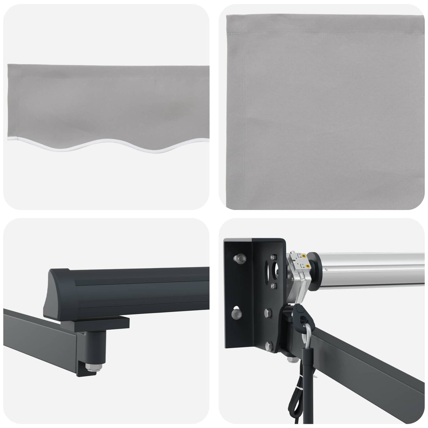 Tenda retrattile Grigio Chiaro 300 x 250 x 165 cm | homemem39