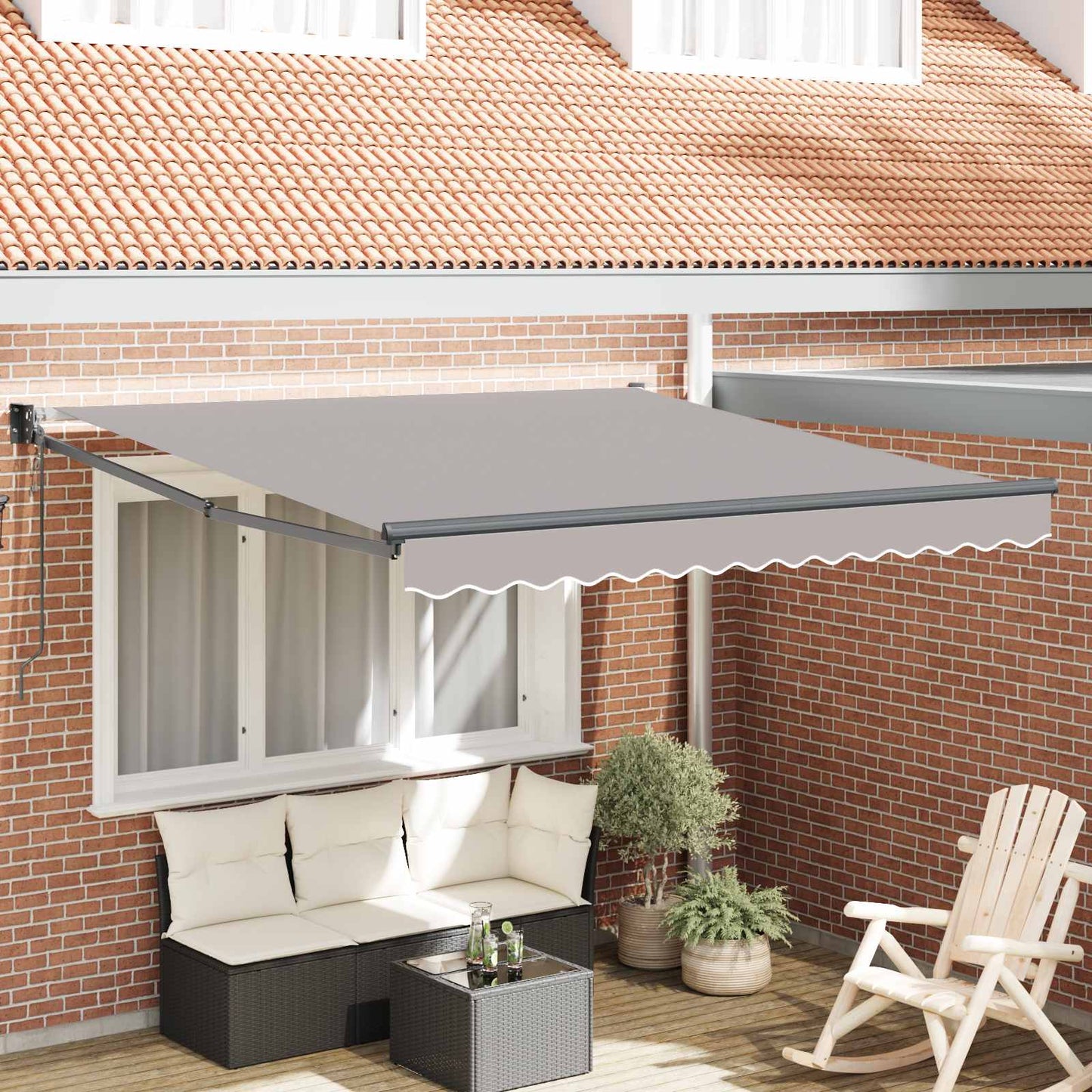 Tenda retrattile Grigio Chiaro 300 x 250 x 165 cm | homemem39