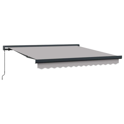 Tenda retrattile Grigio Chiaro 300 x 250 cm Tela e Alluminio | homemem39