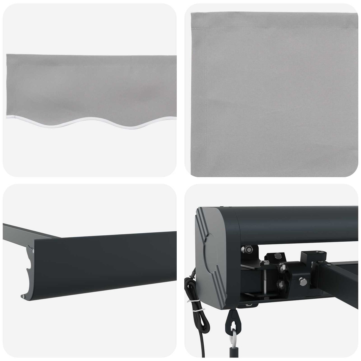 Tenda da Sole Grigio chiaro 300 x 250 x 165 cm