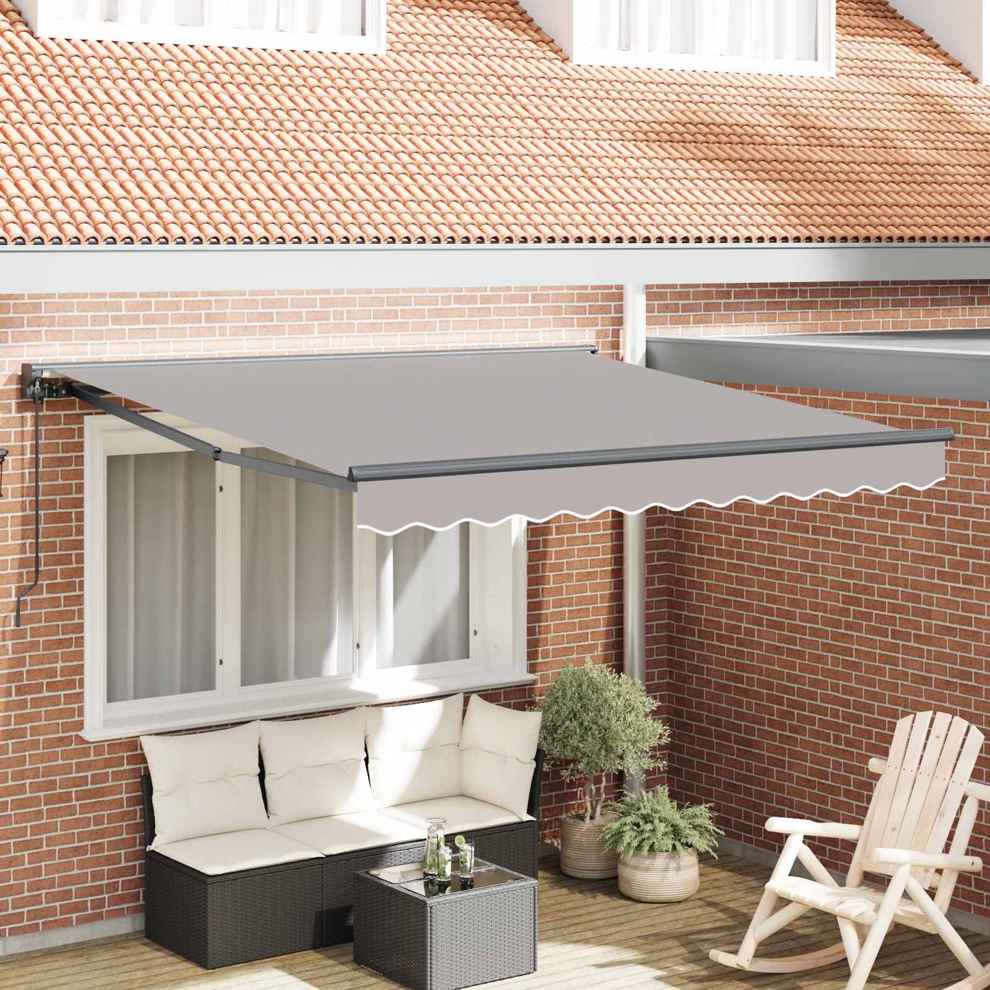 Struttura della tenda Grigio chiaro 300 x 250 cm | homemem39