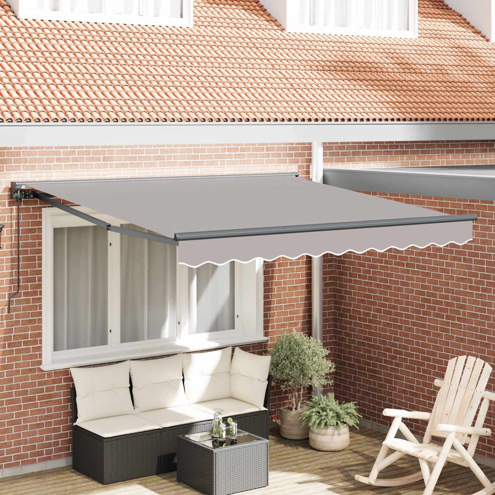 Struttura della tenda Grigio chiaro 300 x 250 cm | homemem39