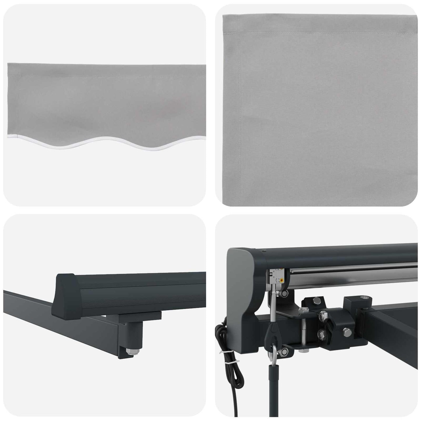 Struttura della tenda Grigio chiaro 300 x 250 cm | homemem39