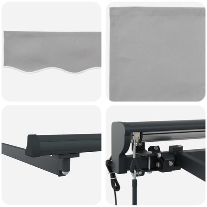 Struttura della tenda Grigio chiaro 300 x 250 cm | homemem39