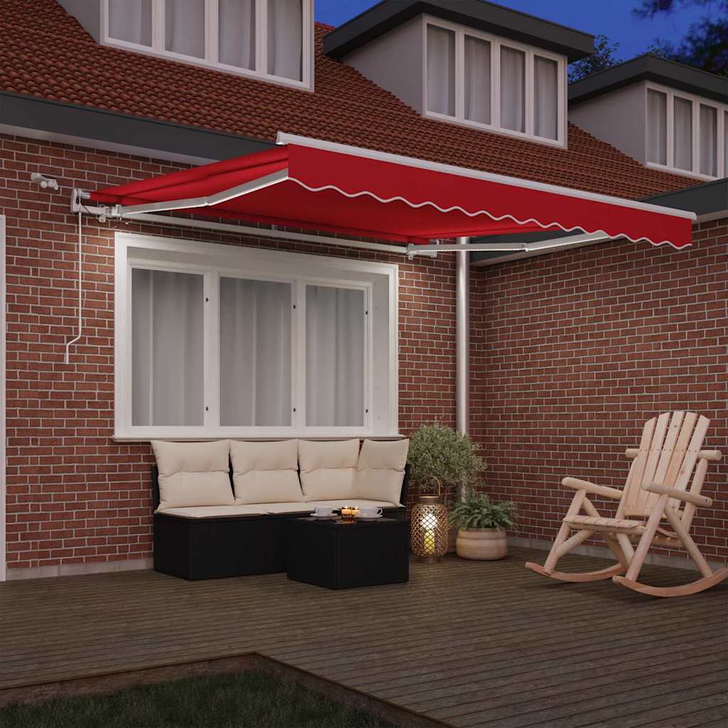 Tenda retrattile Rosso 300 x 250 cm Poliestere | homemem39
