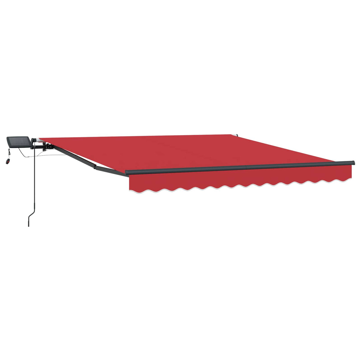 Tenda retrattile Rosso 300 x 250 cm Tessuto e Alluminio | homemem39