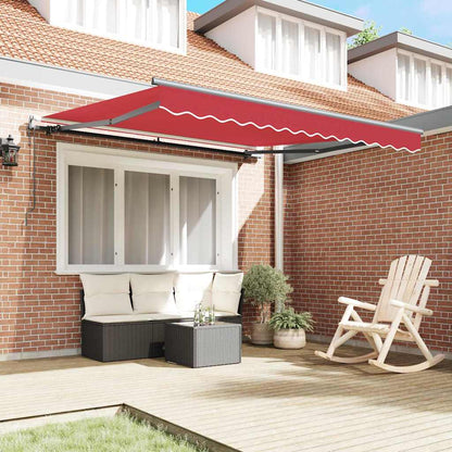 Tenda Retrattile Rosso 300 x 250 cm Tessuto - homemem39