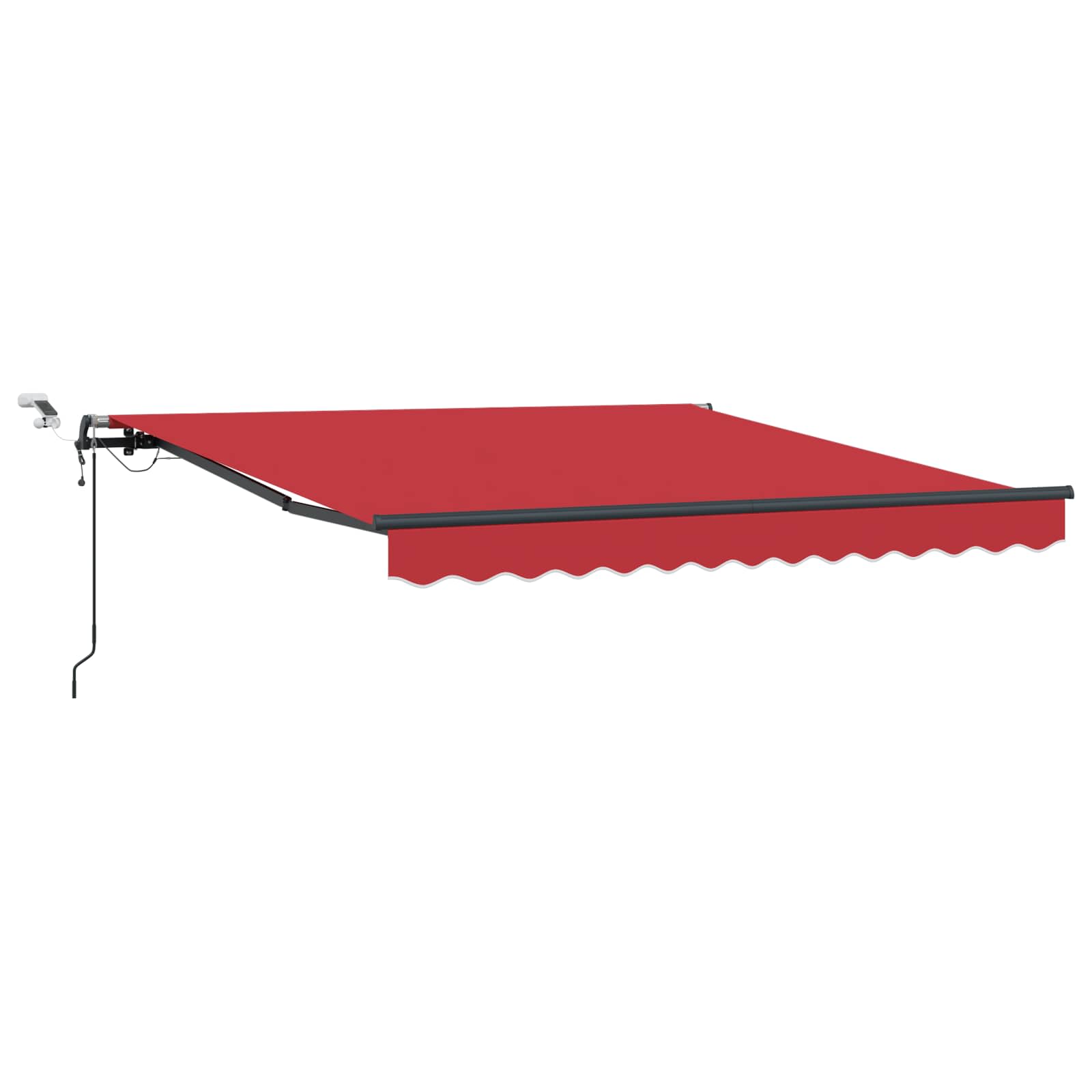 Tenda retrattile Rosso 300 x 250 cm Poliestere | homemem39