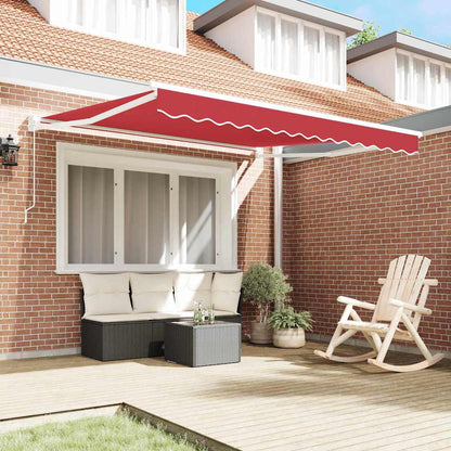 Tenda retrattile Rosso 300 x 250 cm 100% Poliestere e Alluminio | homemem39