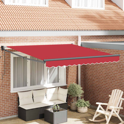 Tenda retrattile Rosso 300 x 250 x 165 cm Poliestere e Metallo | homemem39