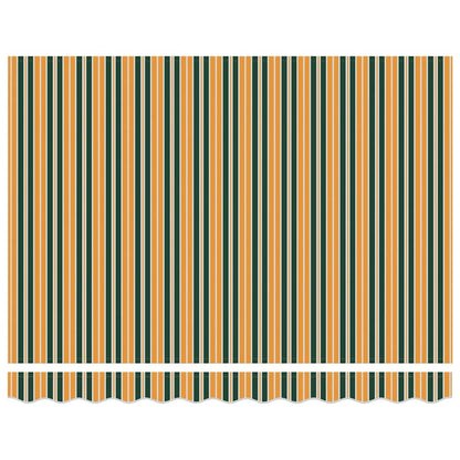 Tenda Retrattile con Verde e giallo 300 x 250 cm Tessuto - homemem39