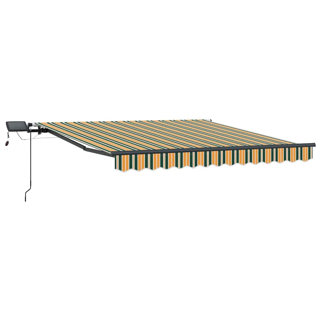 Tenda Retrattile Verde e giallo 300 x 250 cm Tessuto - homemem39