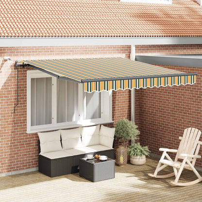 Tenda retrattile Verde e giallo 300 x 250 cm Poliestere | homemem39