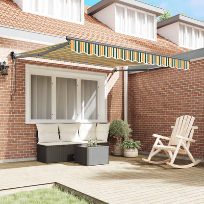 Tenda retrattile Verde e Giallo 300 x 250 x 165 cm | homemem39