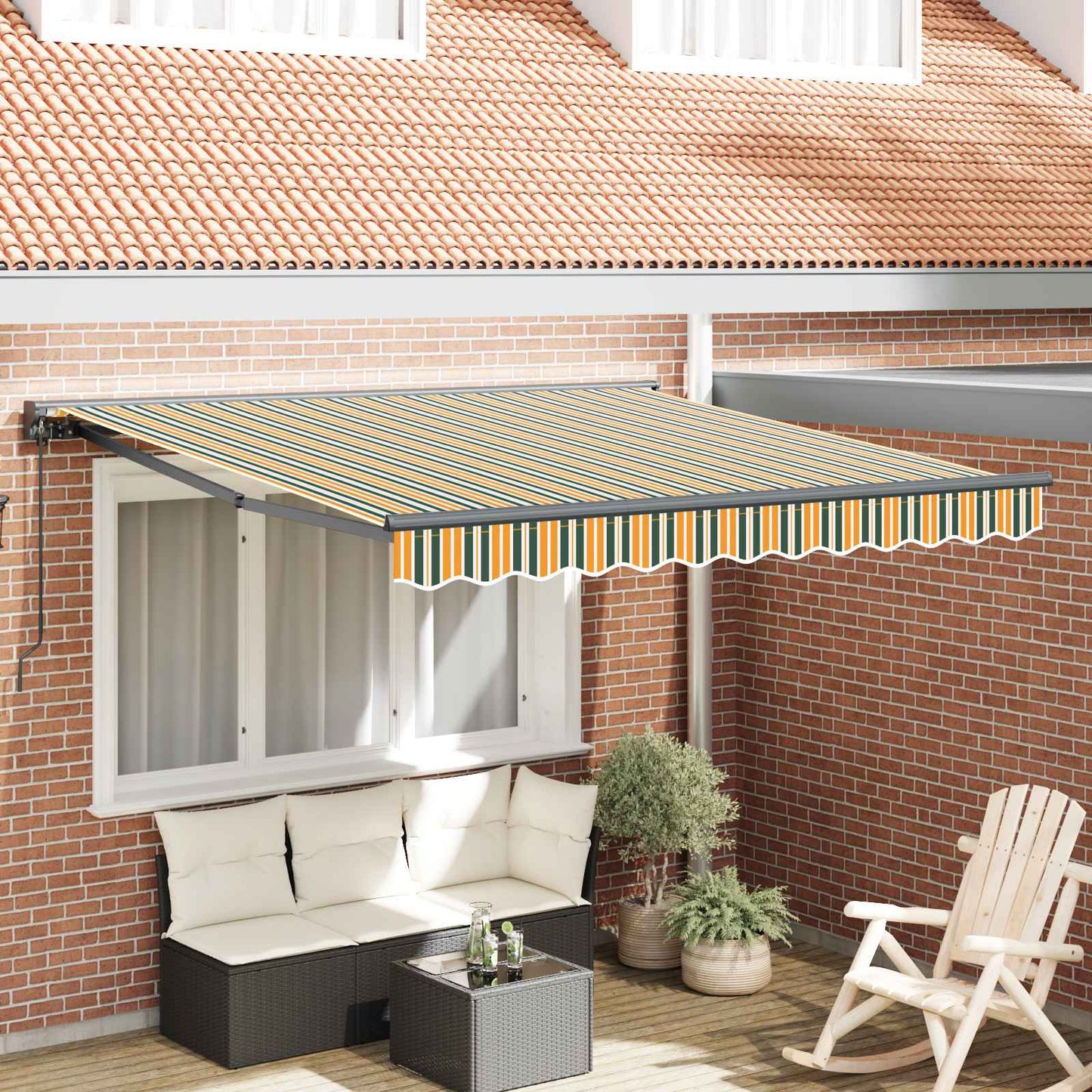 Struttura della tenda Verde e Giallo 300 x 250 cm | homemem39