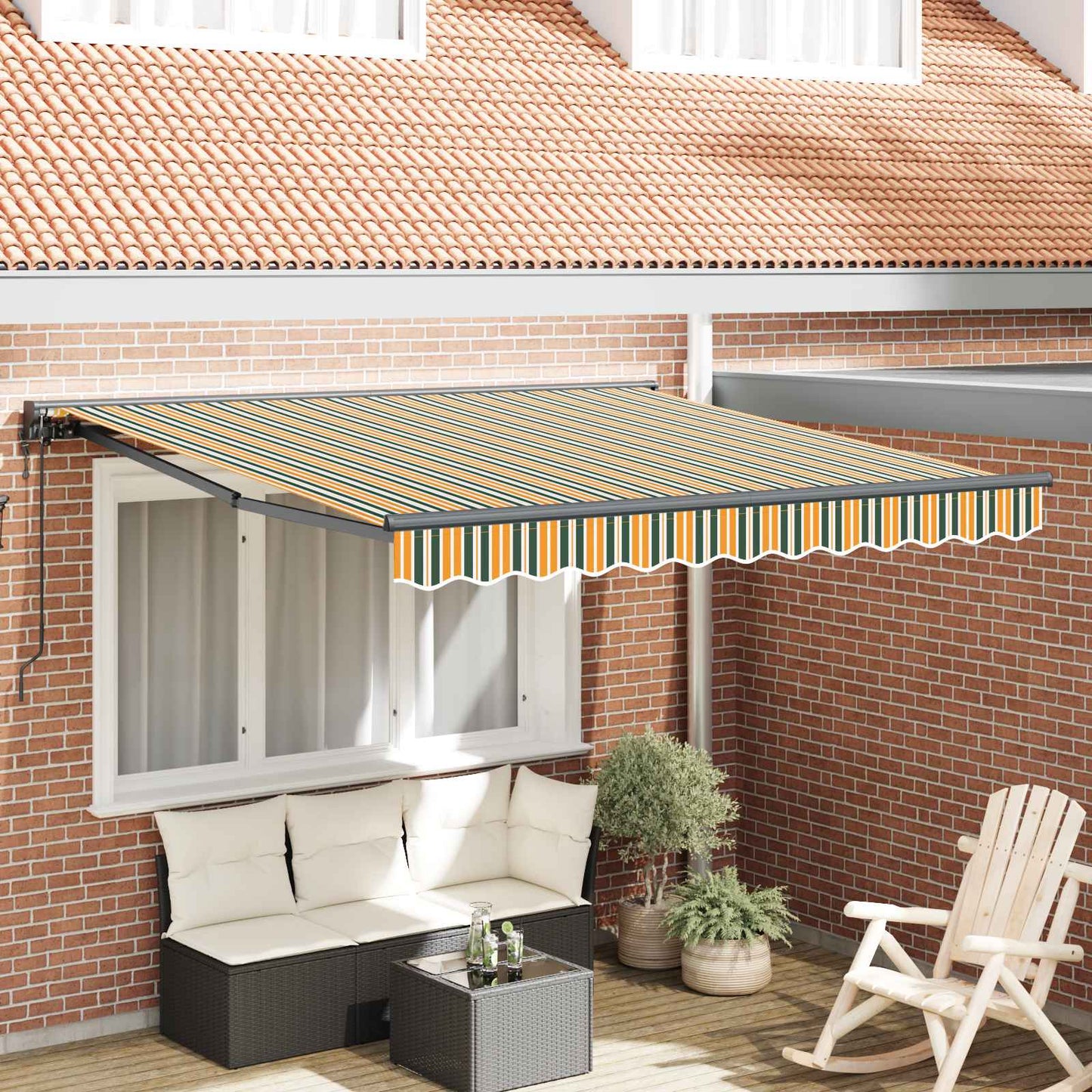 Struttura della tenda Verde e Giallo 300 x 250 cm | homemem39