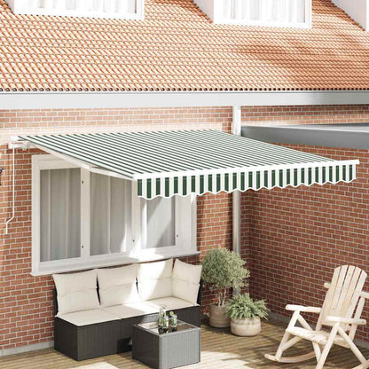 Tenda da Sole Verde e Bianco 300 x 250 x 165 cm Poliestere | homemem39