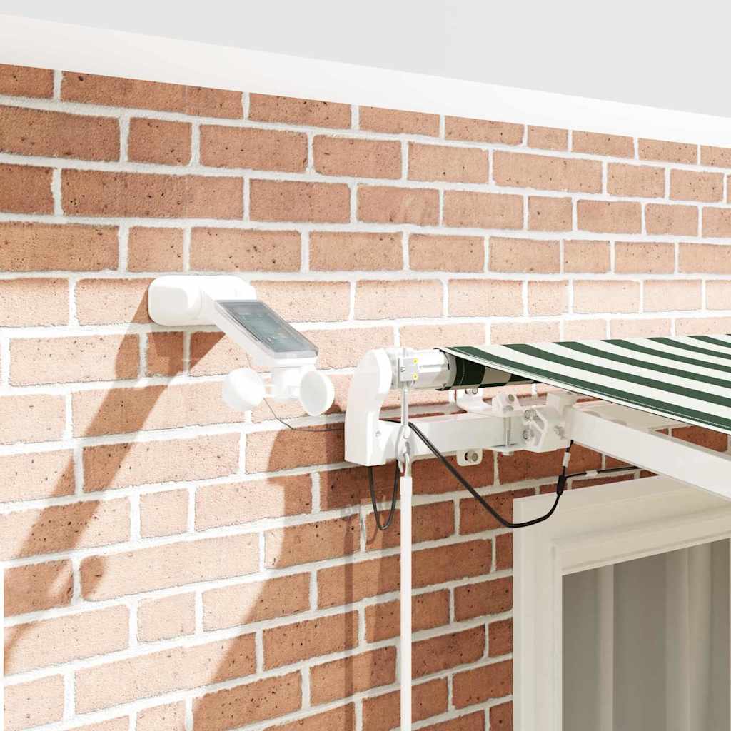 Tenda retrattile Verde e Bianco 300 x 250 cm Poliestere | homemem39