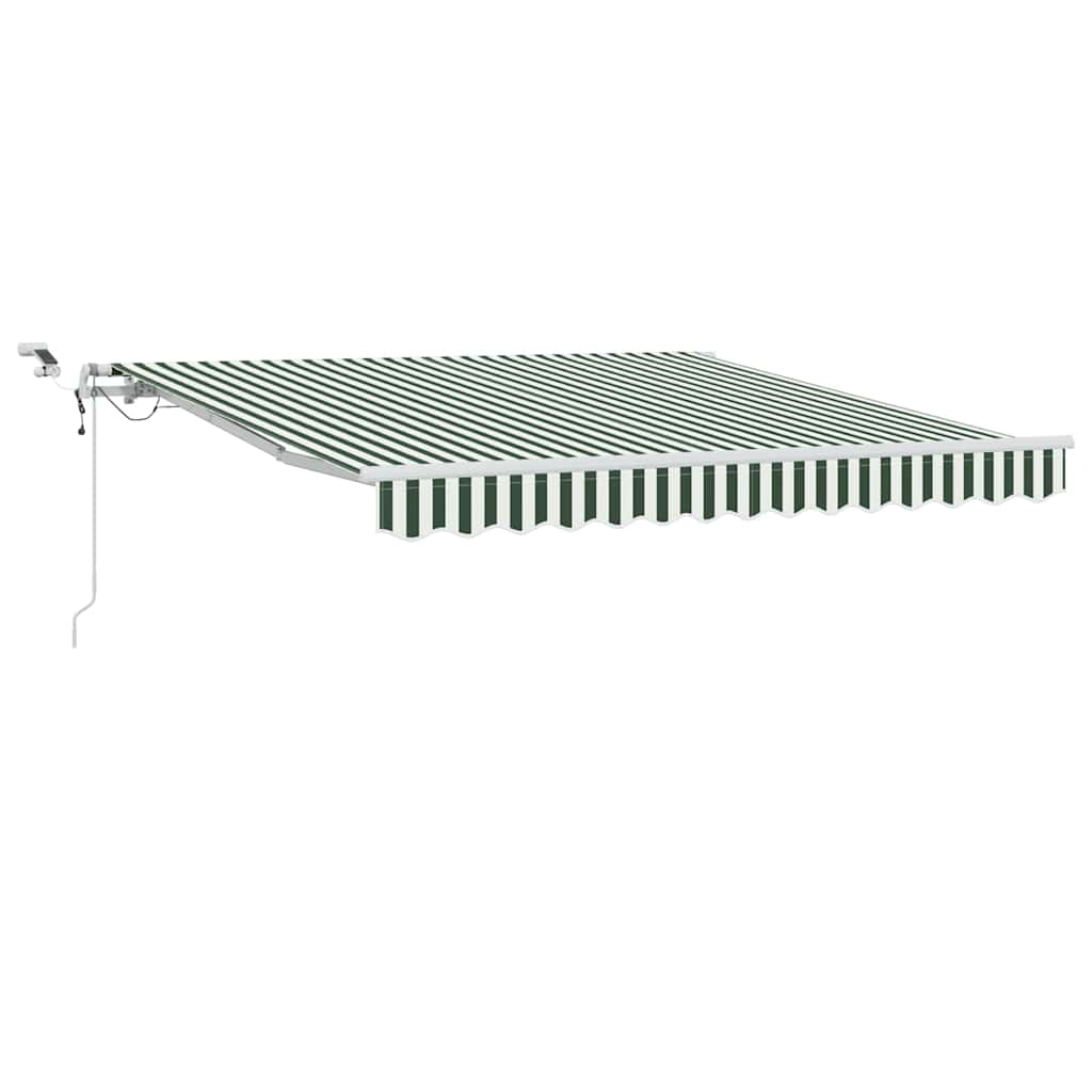 Tenda retrattile Verde e Bianco 300 x 250 cm Poliestere | homemem39
