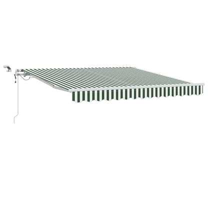 Tenda retrattile Verde e Bianco 300 x 250 cm Poliestere | homemem39
