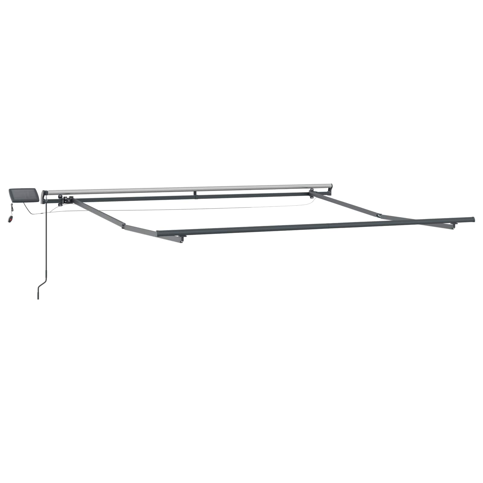 Tenda Retrattile Verde e bianco 300 x 250 cm Tessuto | homemem39