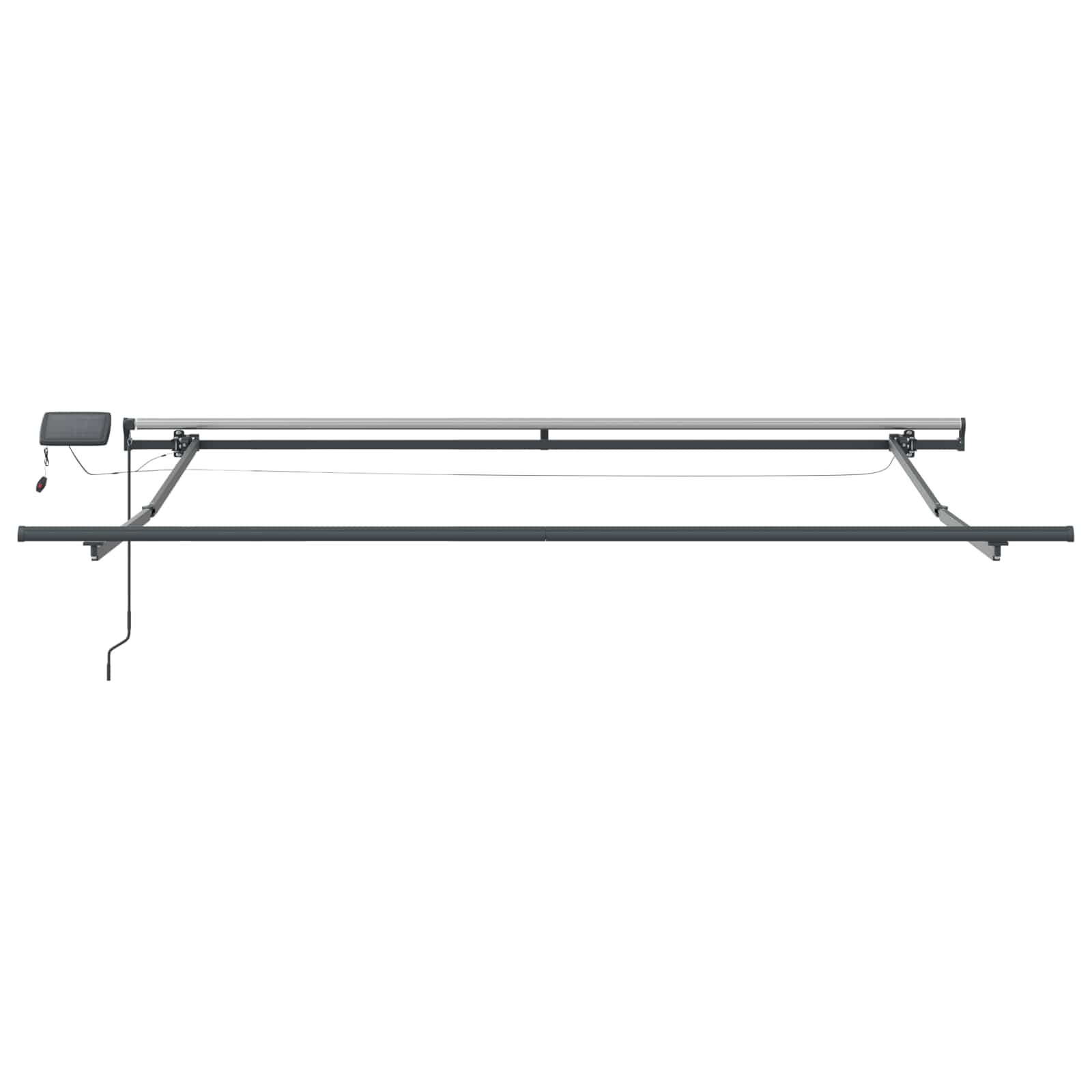 Tenda Retrattile Verde e bianco 300 x 250 cm Tessuto | homemem39